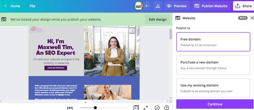 How to Create a Personal Website With Canva: A Step-by-Step Guide