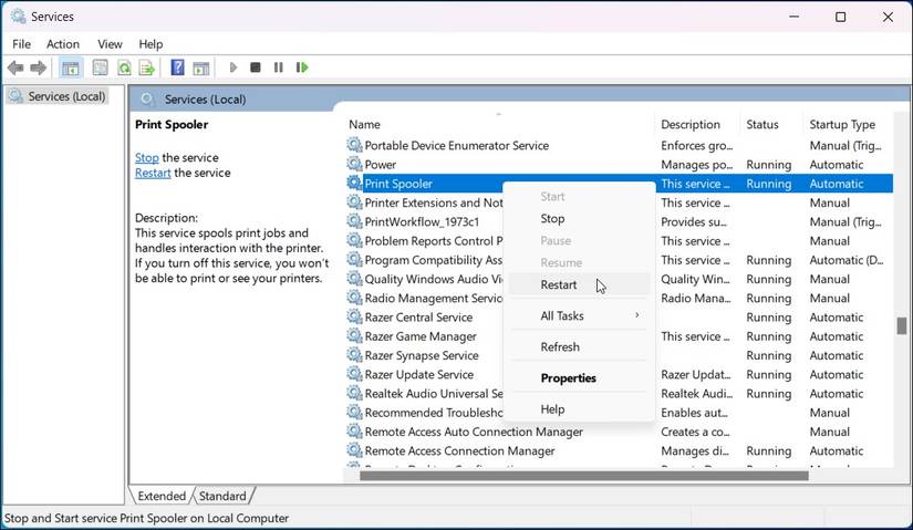 How to Fix the "Operation Failed 0x0000011B" Error on Windows 10 & 11