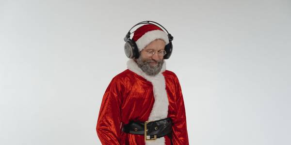 Man dressed as Santa