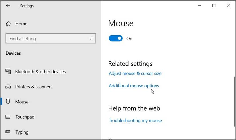 Mouse Selecting How to Reset the Mouse and Keyboard Settings to Their Defaults on Windows