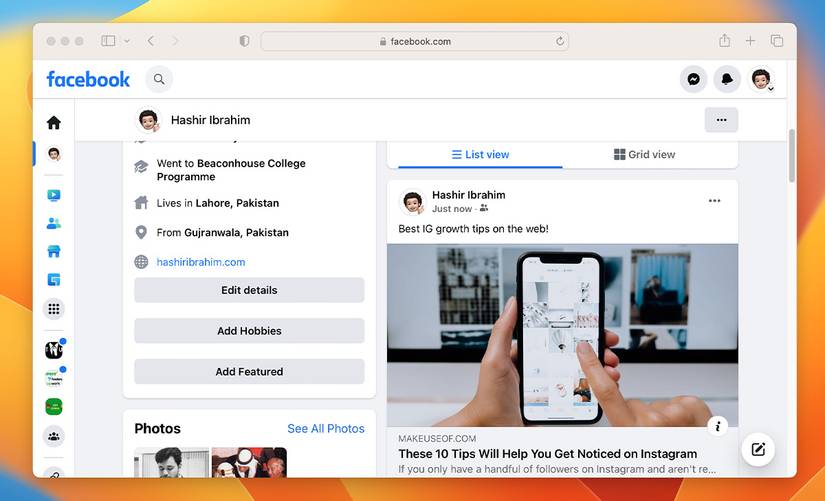 How to Build a Professional Facebook Profile You Can Be Proud Of