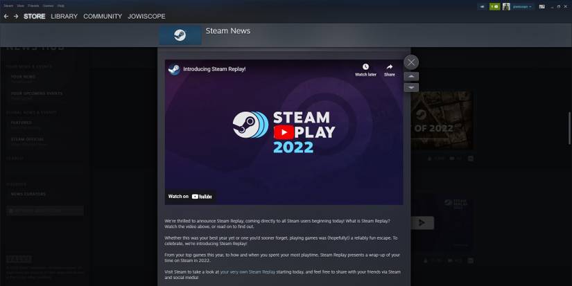 How to See Your Steam Replay 2022 and Find Out What Games You Played