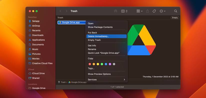 How to Safely Uninstall Google Drive From a Mac