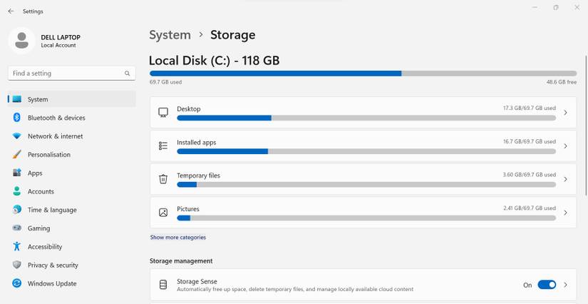 How to See What Is Taking Up Too Much Disk Space on Your Windows PC