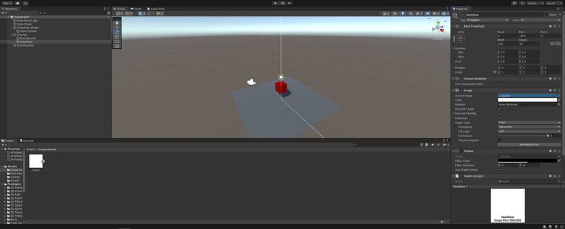 How to Design and Code a Health Bar in Unity3D
