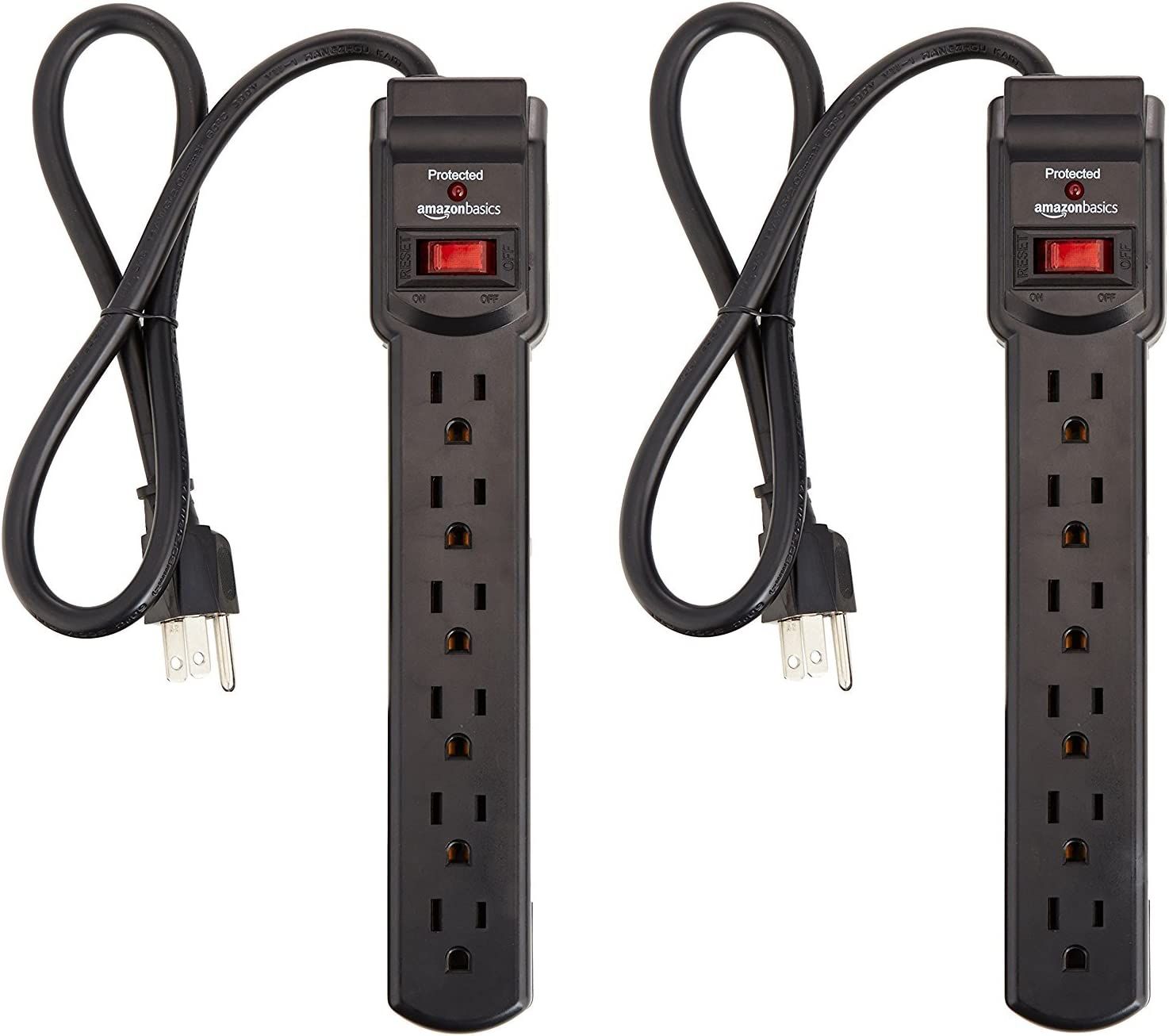 Amazon Basics 6-Outlet Surge Protector pack