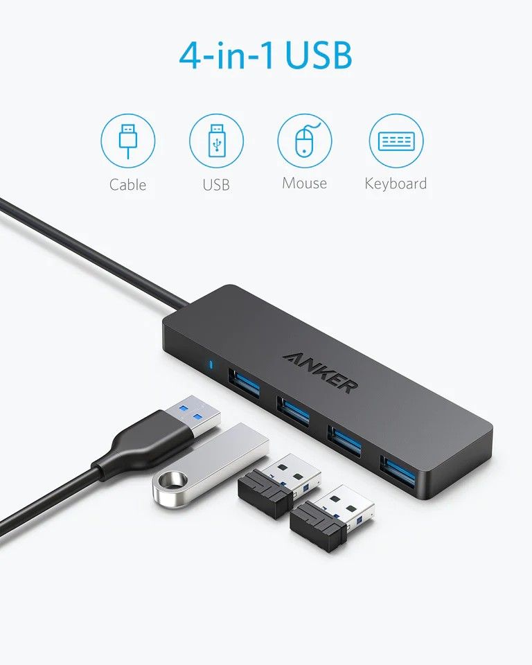 Anker Ultra Slim 4-Port USB 3.0 Data Hub-1