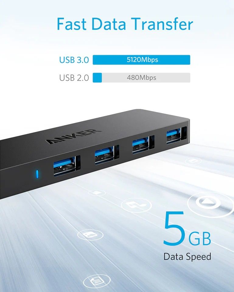 Anker Ultra Slim 4-Port USB 3.0 Data Hub-2