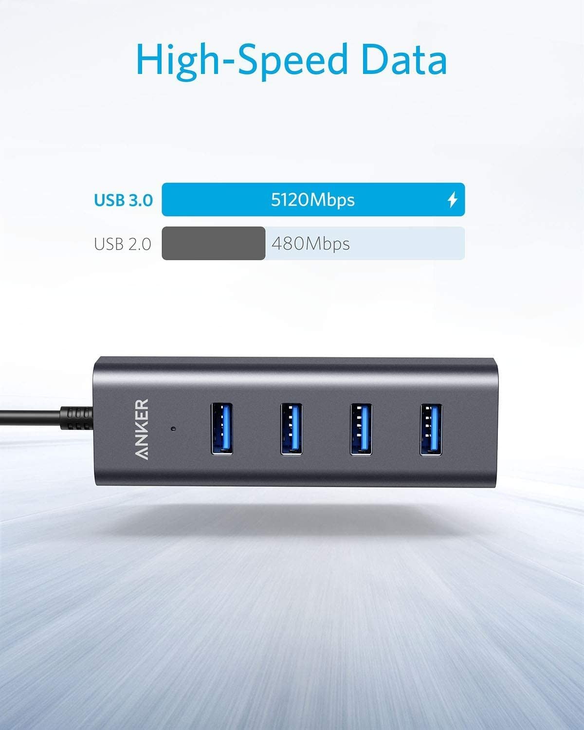 Anker USB-C به 4-Port USB 3.0 Hub-1