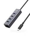 Farfi USB-hub Durable High-speed Transmission High Quality ABS 1 to 4 USB  Connection Splitter for PS5 