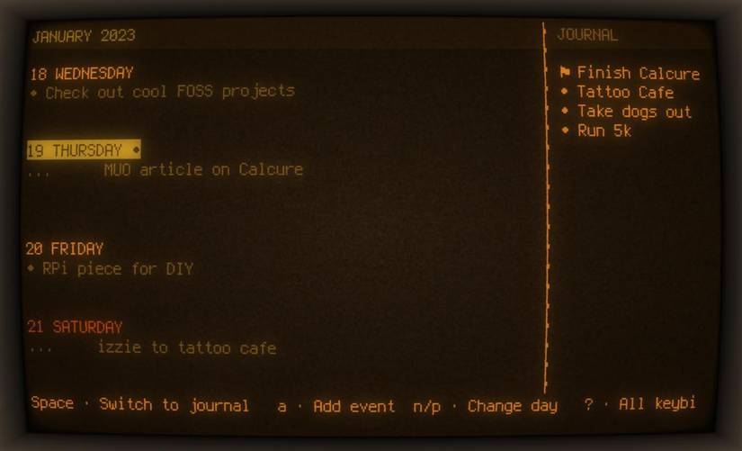 Calcure Is the Terminal-Based Calendar and Task Manager You Never Knew ...