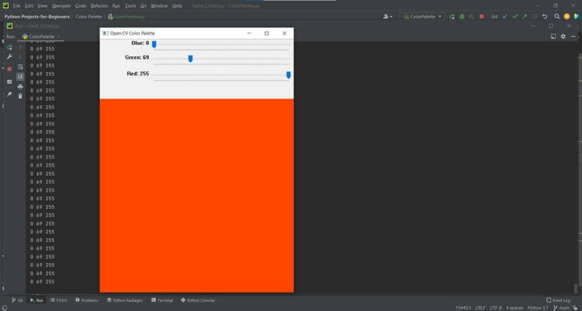 Python Chat Colur Tone Visual Build a Color Palette Using Python