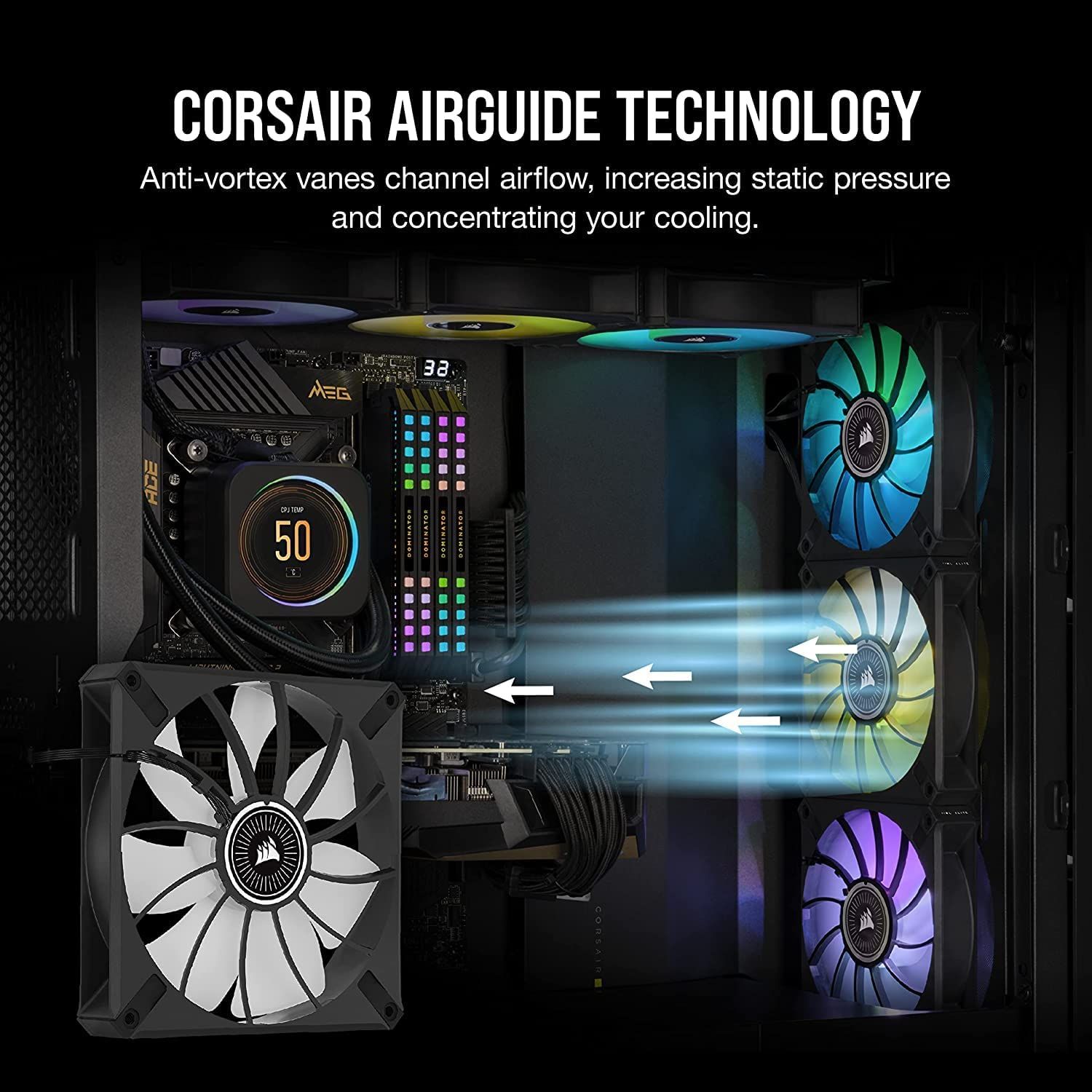 Corsair ML140 RGB Elite Airflow