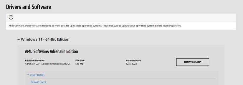 Amd Radeon Driver Update How to Update Your AMD Radeon Graphics Drivers on Windows 11
