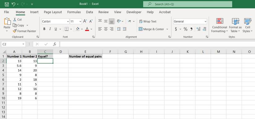 How To Check If Two Values Are Equal In Excel how-to-check-if-two-values-are-equal-in-excel
