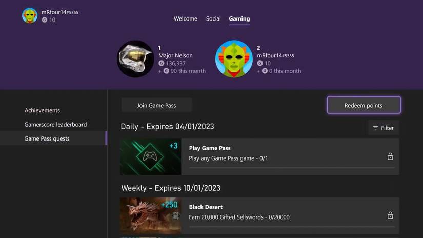 How to Redeem Microsoft Reward Points on the Xbox Series X|S Console