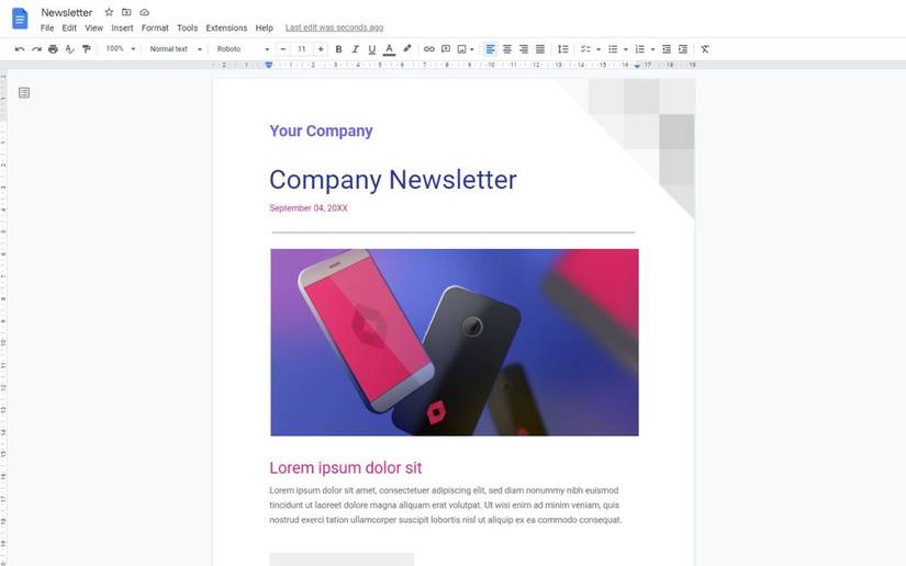 How to Design a Simple Newsletter in Google Docs