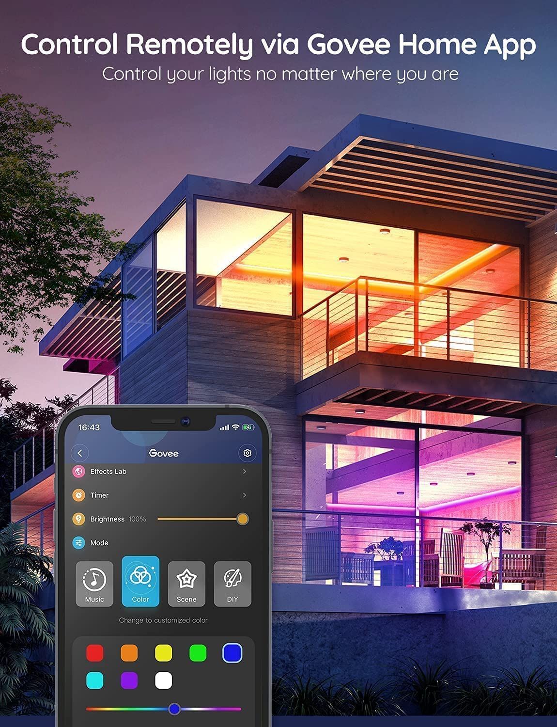 برنامه Govee Smart LED Strip Lights