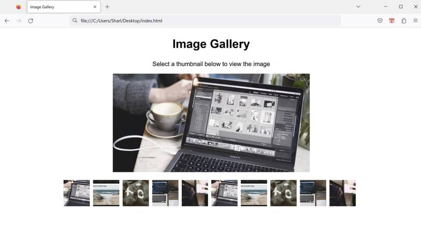 How to Create a Simple Image Gallery Using HTML, CSS, and JavaScript