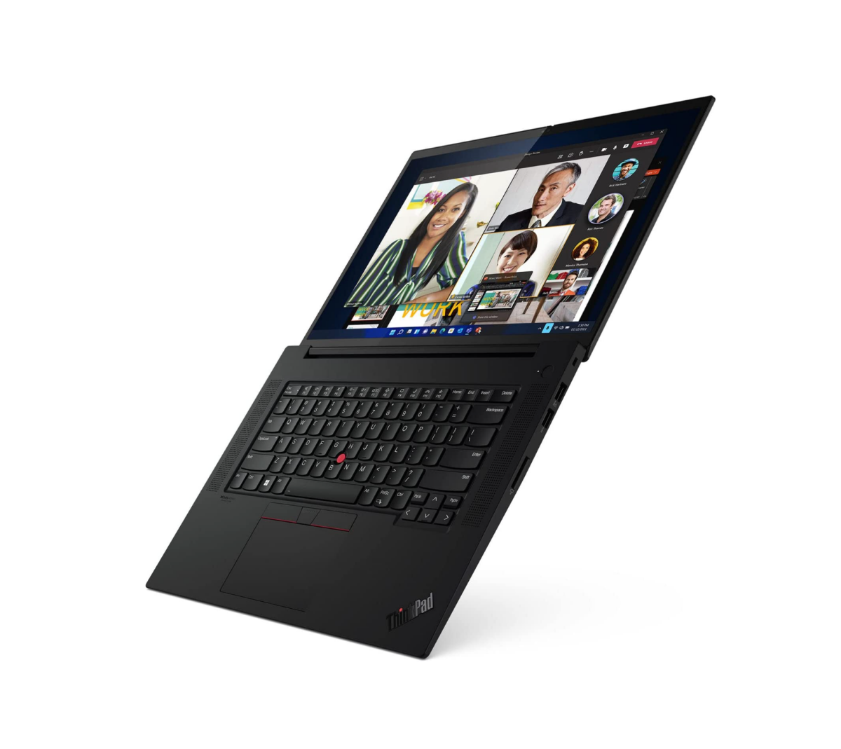 A shot of a Lenovo ThinkPad X1 Extreme Gen 5 in flat mode