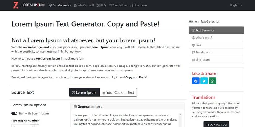 Example Text Generator The 10 Best Dummy Text Generators Online