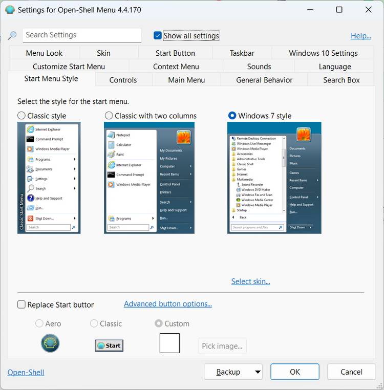 How to Use Open-Shell in Windows 11
