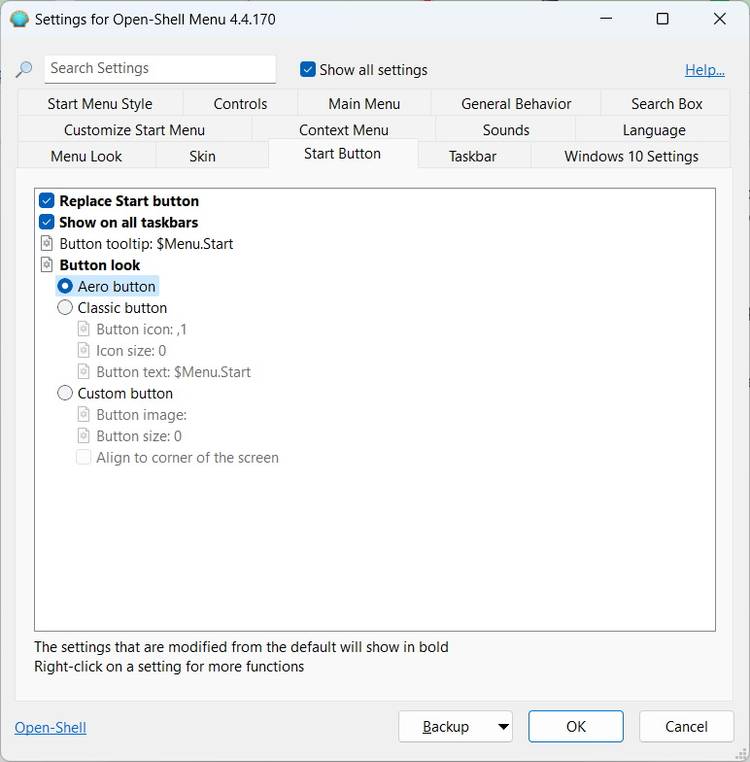 How to Use Open-Shell in Windows 11