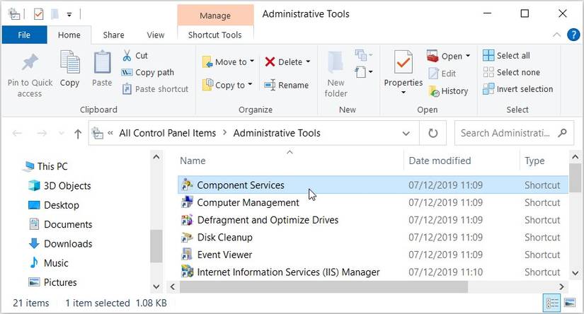 What Is the Windows Component Services Tool, and How Do You Access It?