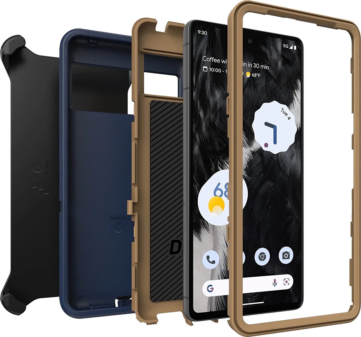 the otterbox defender series displaying multiple layers of protection