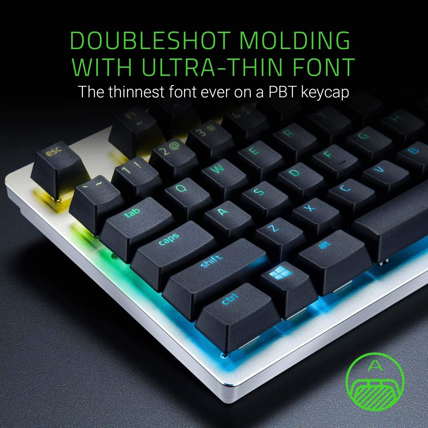 فونت Razer Doubleshot PBT Keycaps