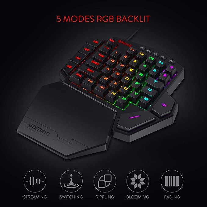 دارای نور پس زمینه Redragon K585 RGB