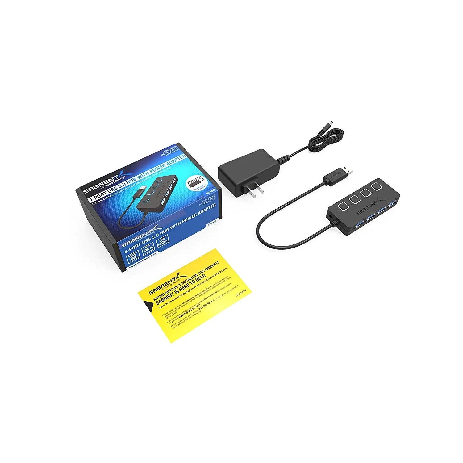 Sabrent 4-Port USB 3.0 Hub-2