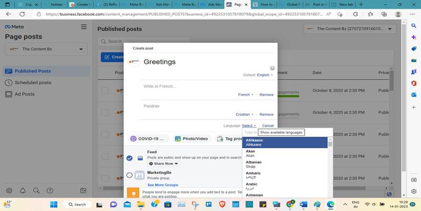 How to Post In Multiple Languages on Facebook