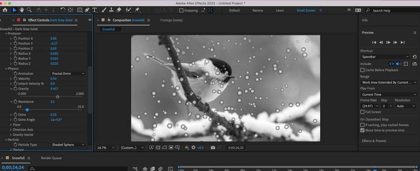 How to Animate Snow With Adobe After Effects