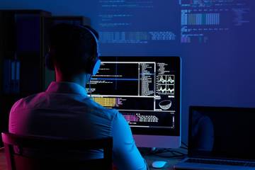 a software developer working on a computer system.