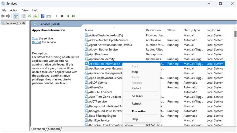 Startservice Button 4 Ways to Start or Stop a Service in Windows