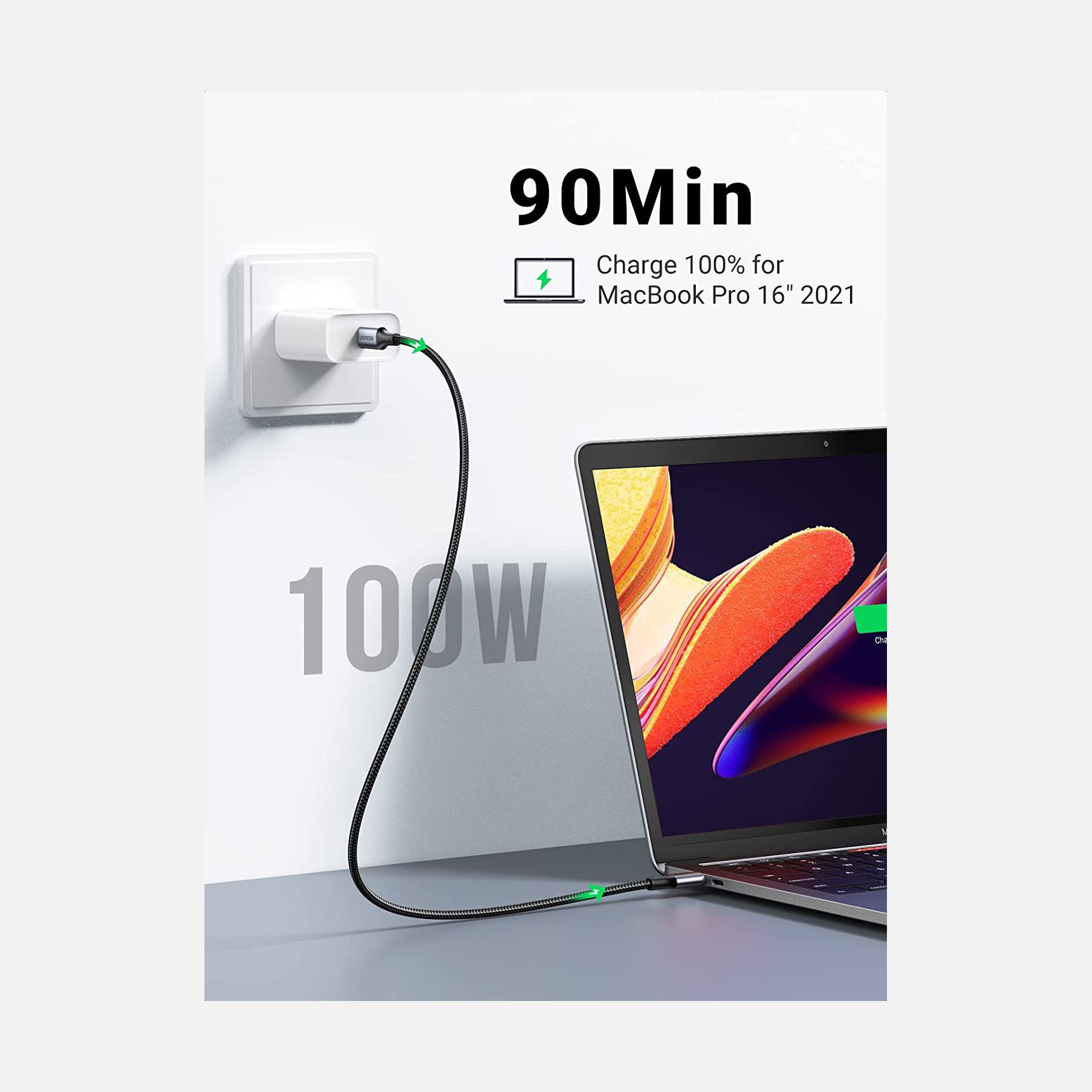 UGreen 6-ft 100W USB-C Cable 02