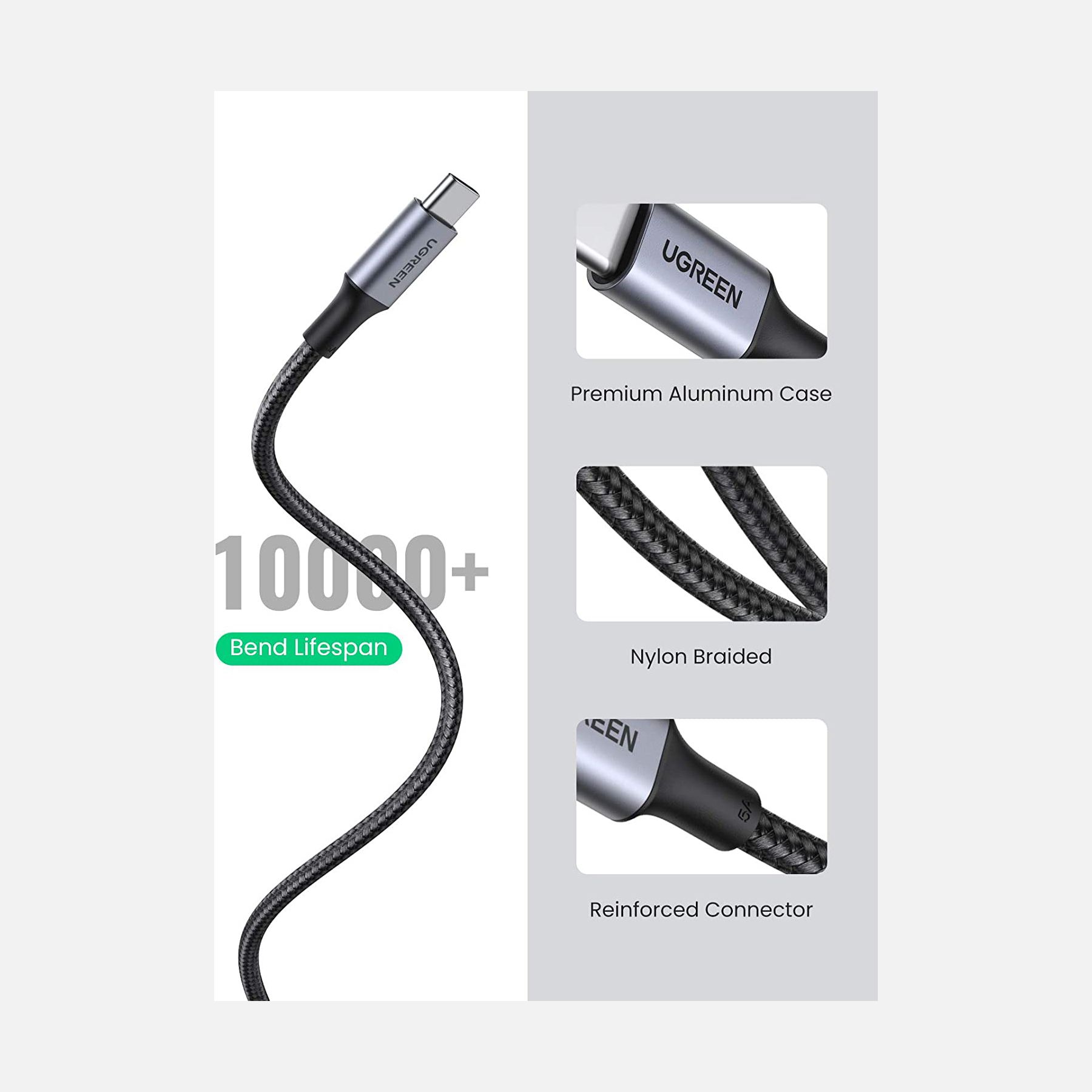 UGreen 6-ft 100W USB-C Cable 05