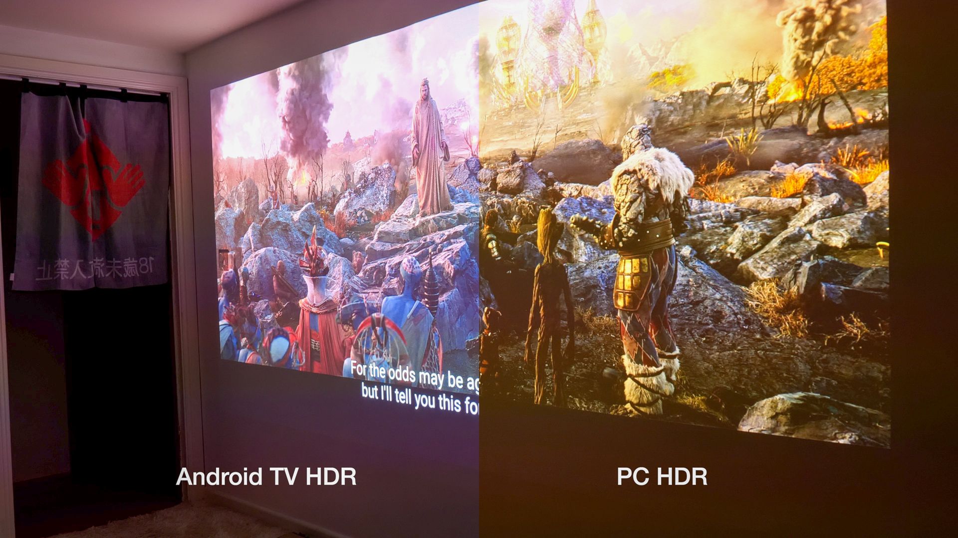 xgimi aura - pc vs tv android hdr