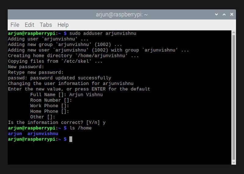 How to Create a New User in Raspberry Pi OS