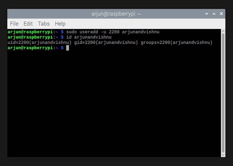 Linux Set Uid How to Create a New User in Raspberry Pi OS
