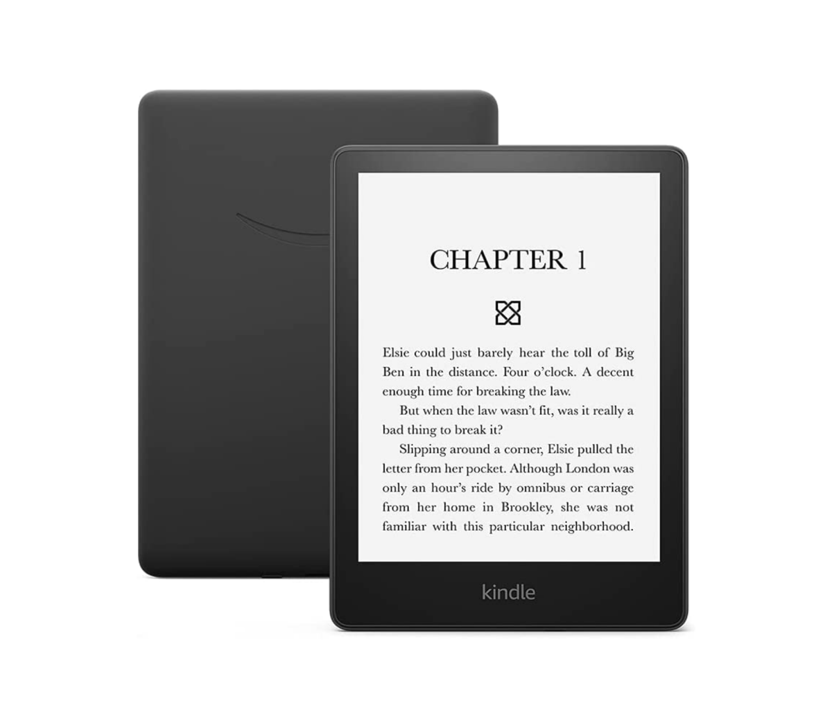 Une photo complète d'un Amazon Kindle Paperwhite avant et arrière