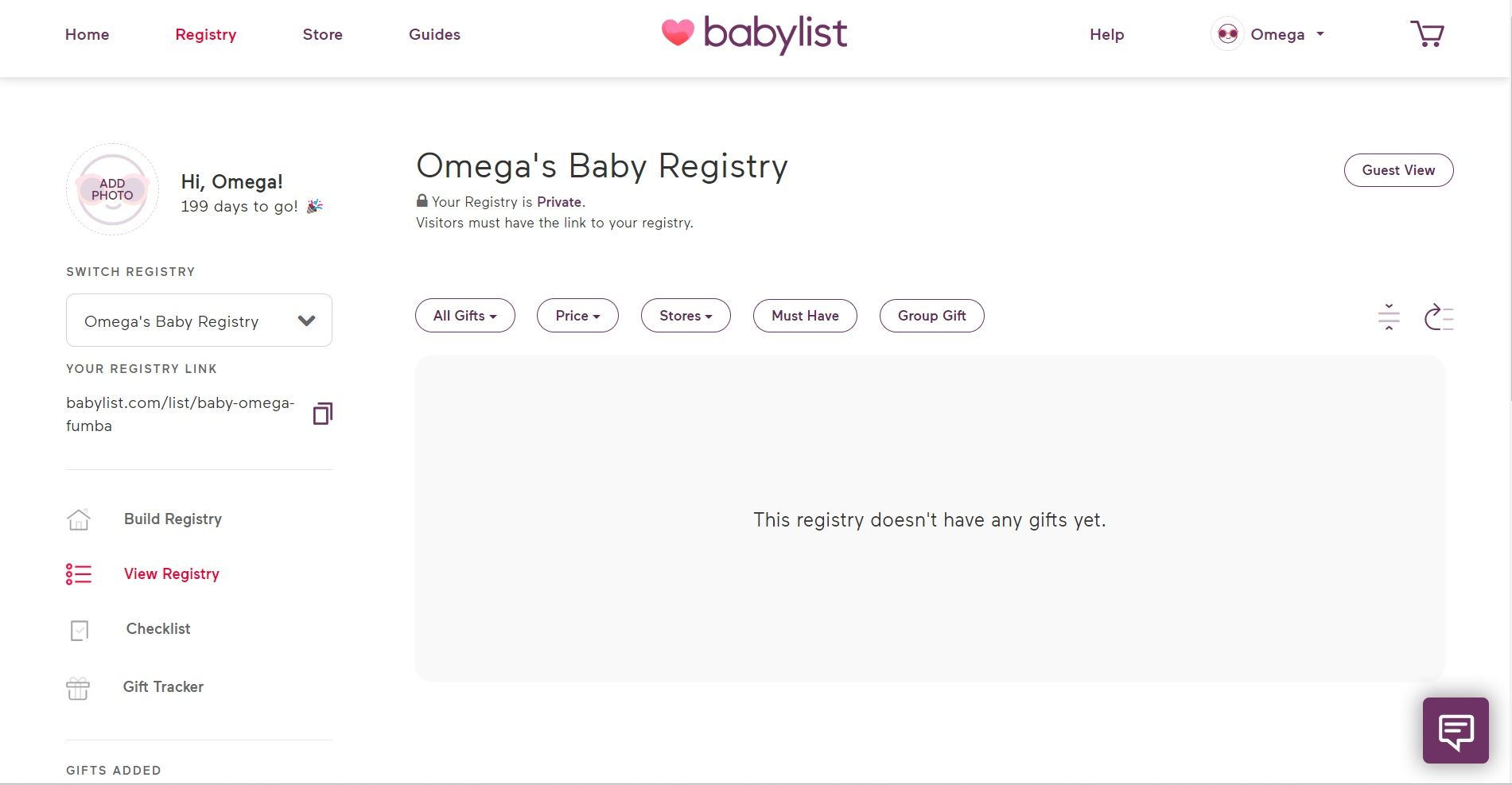 Babylist extension store