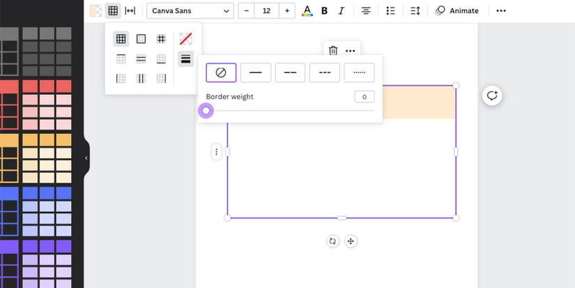 How to Make a Table in Canva