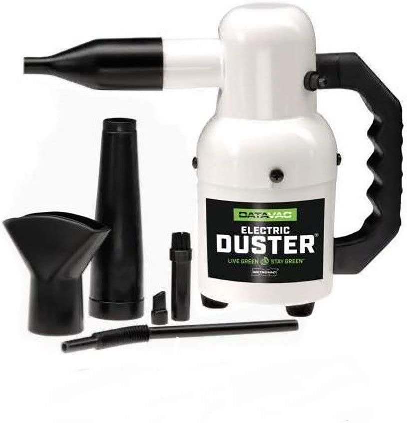 a datavac electric dust blower with different nozzle attachments
