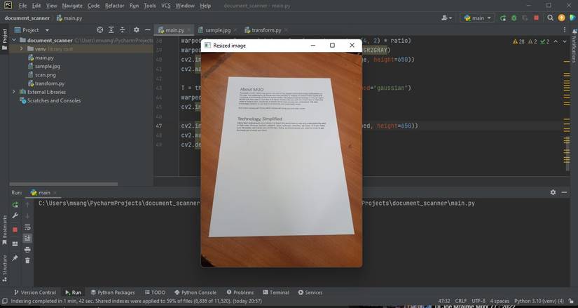 How to Create a Document Scanner Using Python