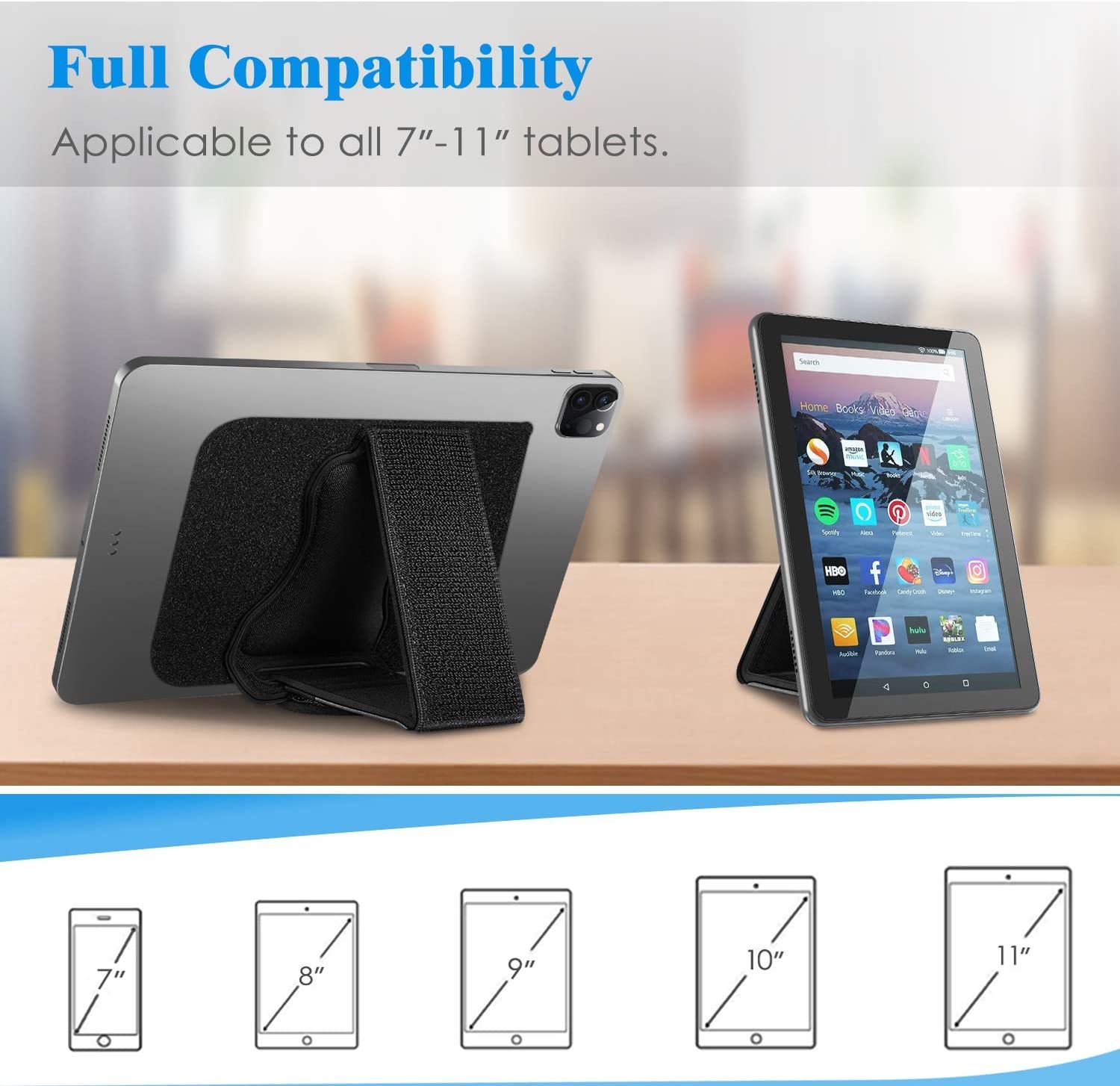the fintie universal tablet attached to tablets