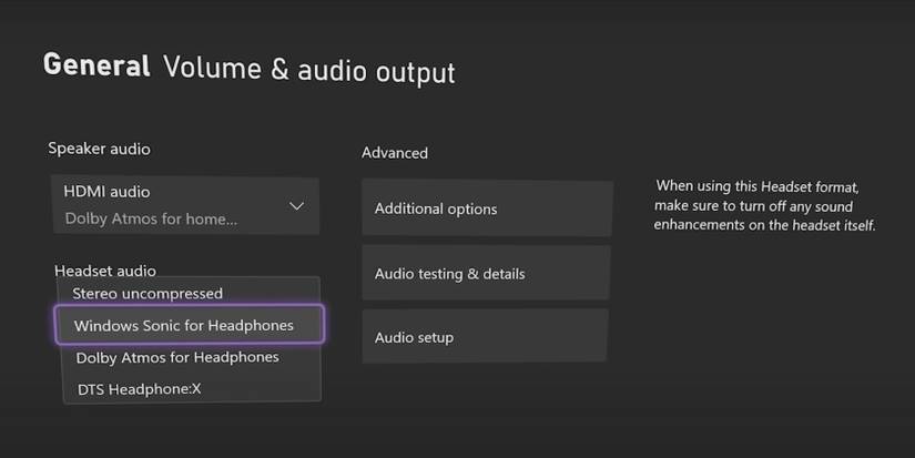 Logitech headset Xbox audio settings comparison chart
