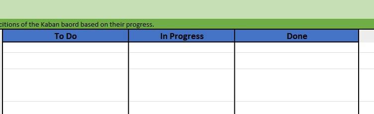 How to Create a Kanban Board in Excel
