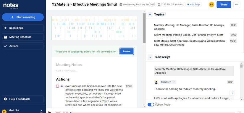 Vinyl Ai Meeting Notes Software 10 Handy Tools to Get AI-Generated Meeting Notes